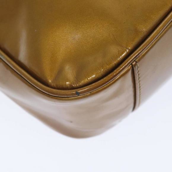 GUCCI Bamboo Hand Bag Enamel 2way Gold Tone Gold 001 1014 1638 0 Auth 93035 - Picture 15 of 16